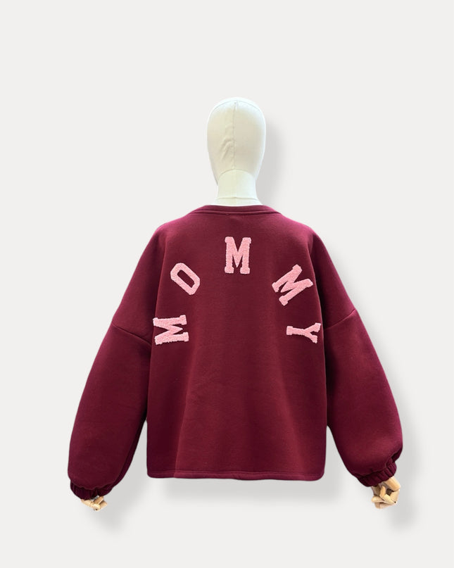 MOMMY SWEATER BORDEAUX
