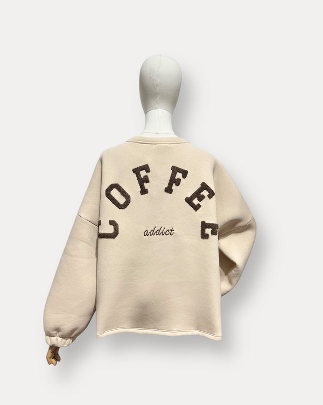 Coffee sweater | beige-bruin