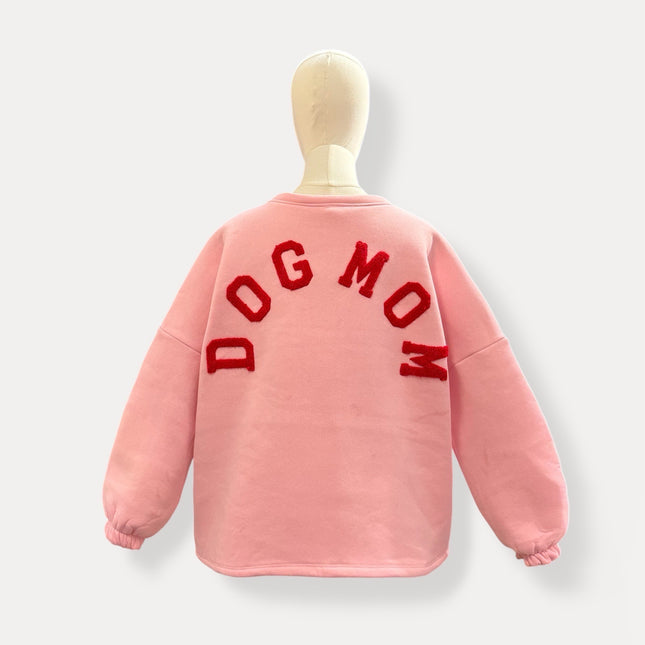 Dogmom Sweater | roze-rood