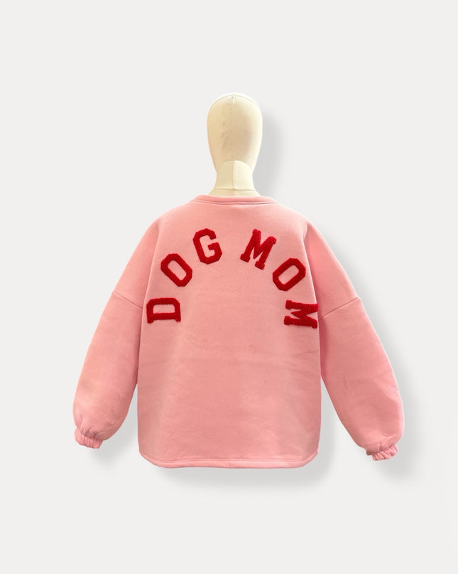 Dogmom sweater | roze-rood