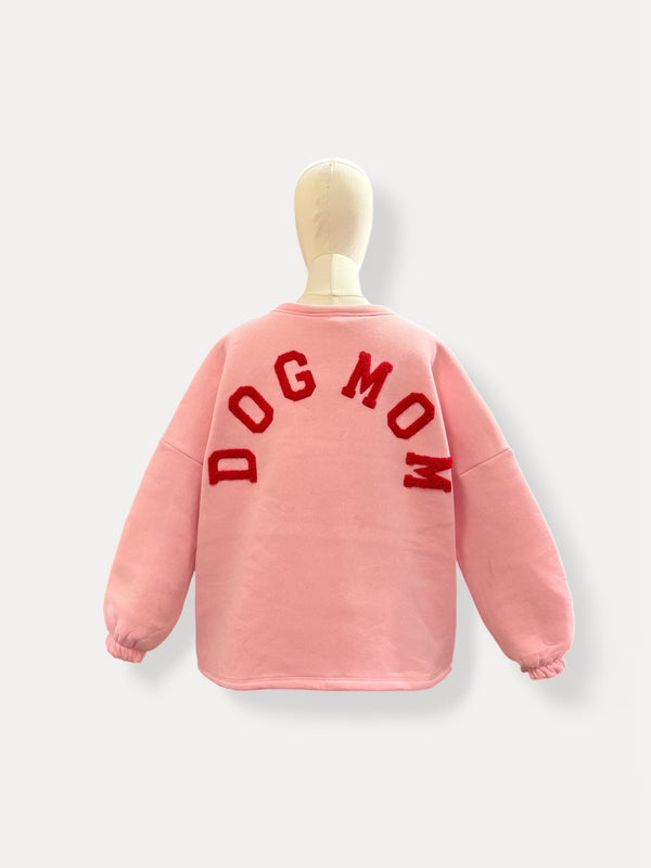 Dogmom Sweater | roze-rood