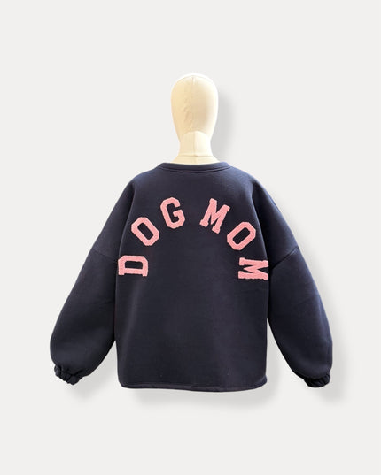 Dogmom sweater | marine-roze