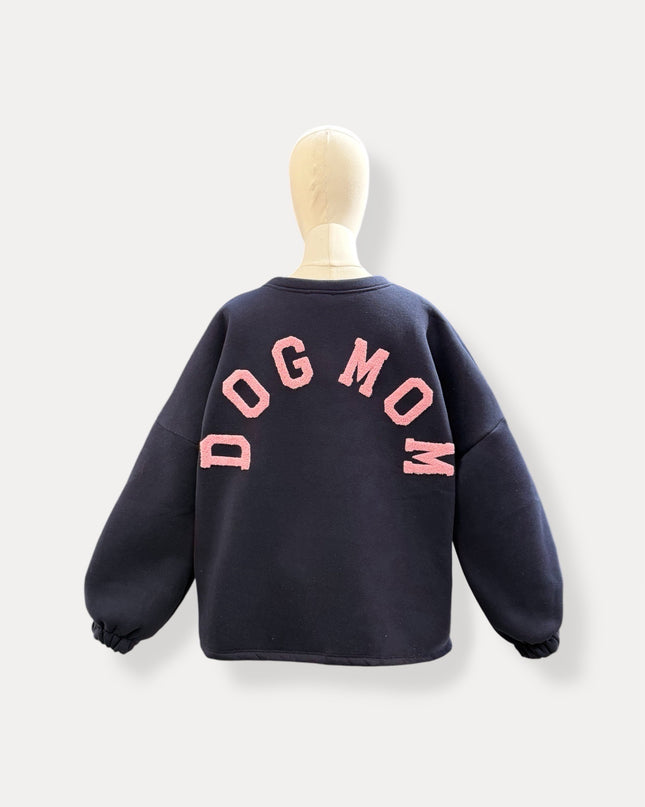 Dogmom sweater | marine-roze