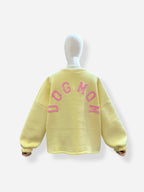 Dogmom Sweater | geel-roze
