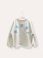 Mommy Sweater | grijs-blauw