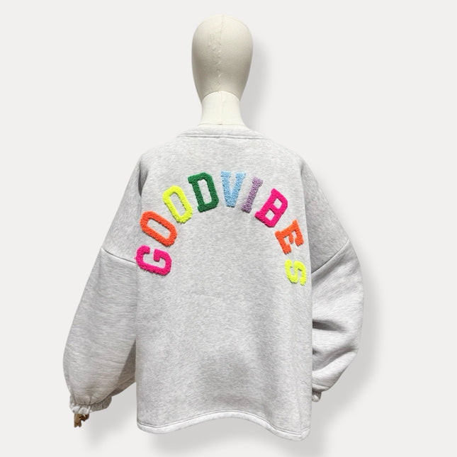 Goodvibes Sweater | grijs-multi