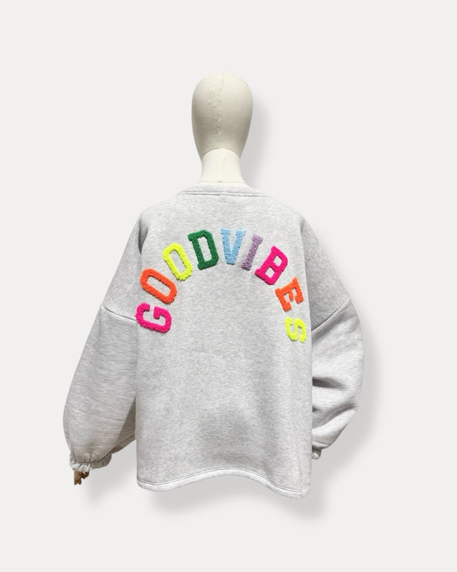 Goodvibes sweater | grijs-multi