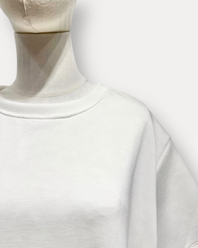 Kanten t-shirt | wit