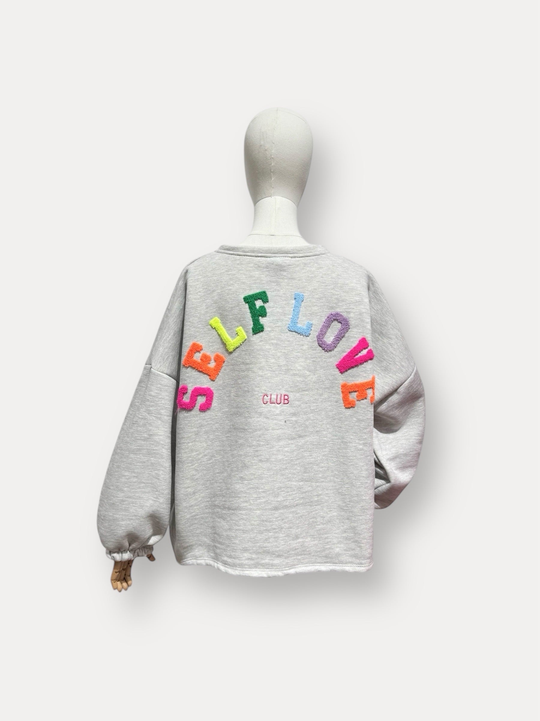 Selflove sweater | grijs-multi