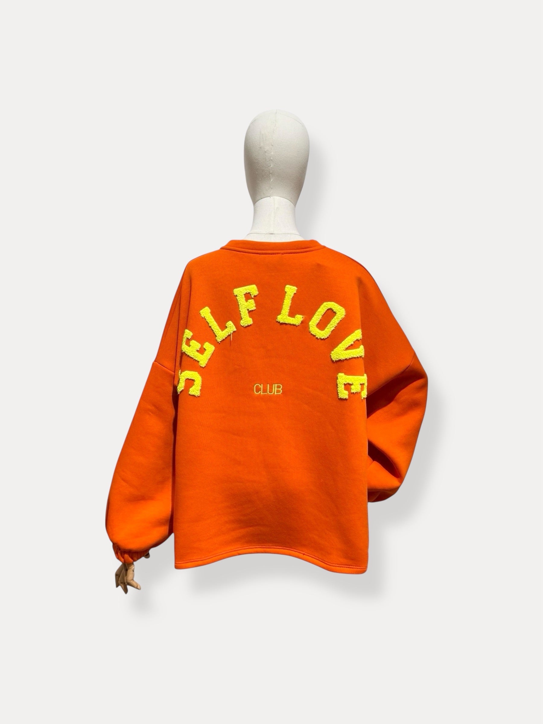 Selflove sweater | oranje-geel