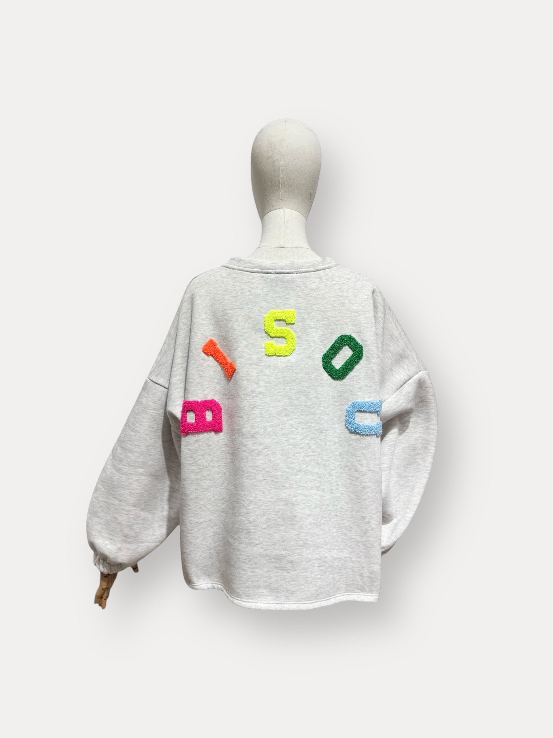 Bisou sweater | grijs-multi