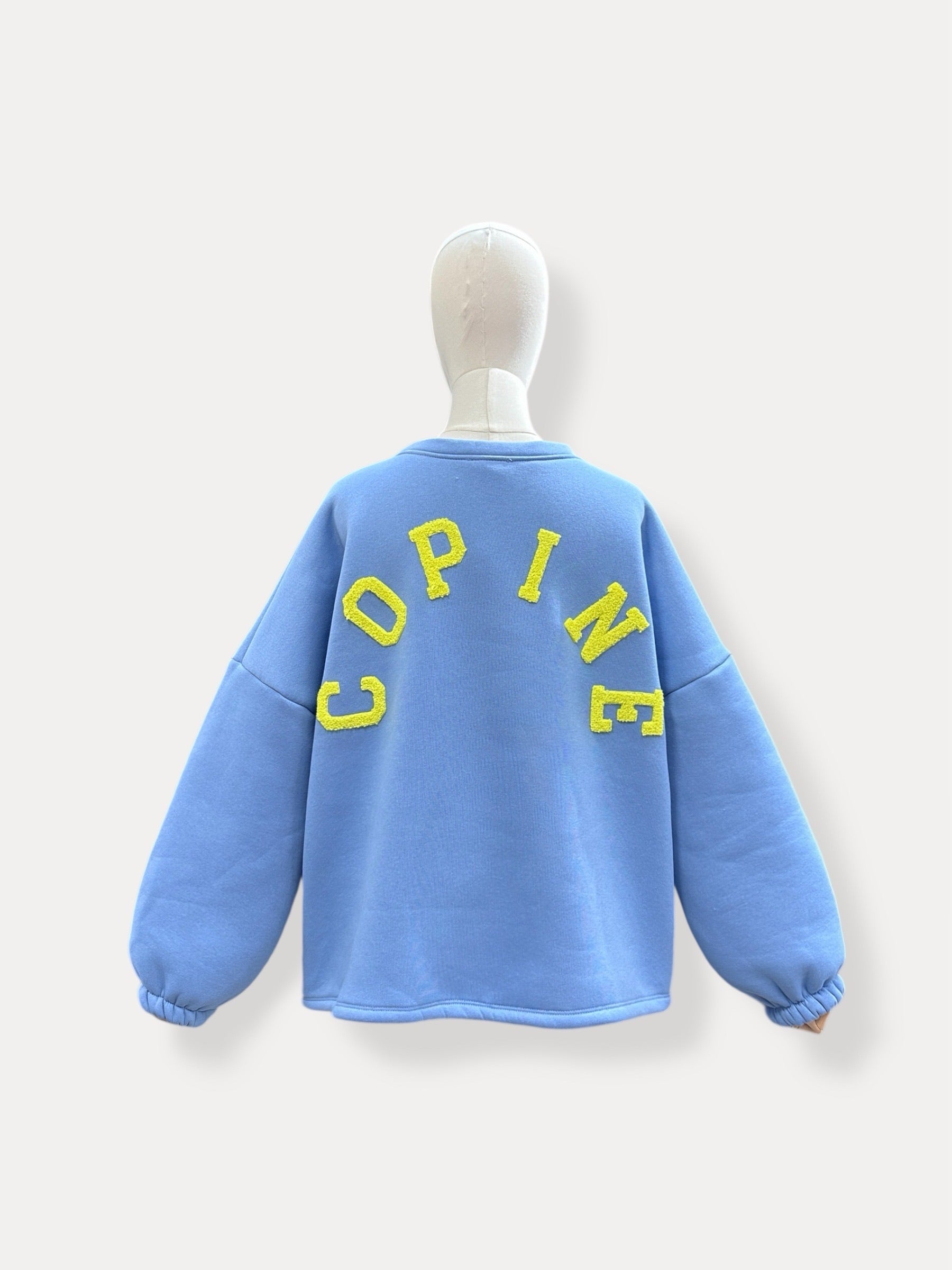 Copine sweater | blauw-geel