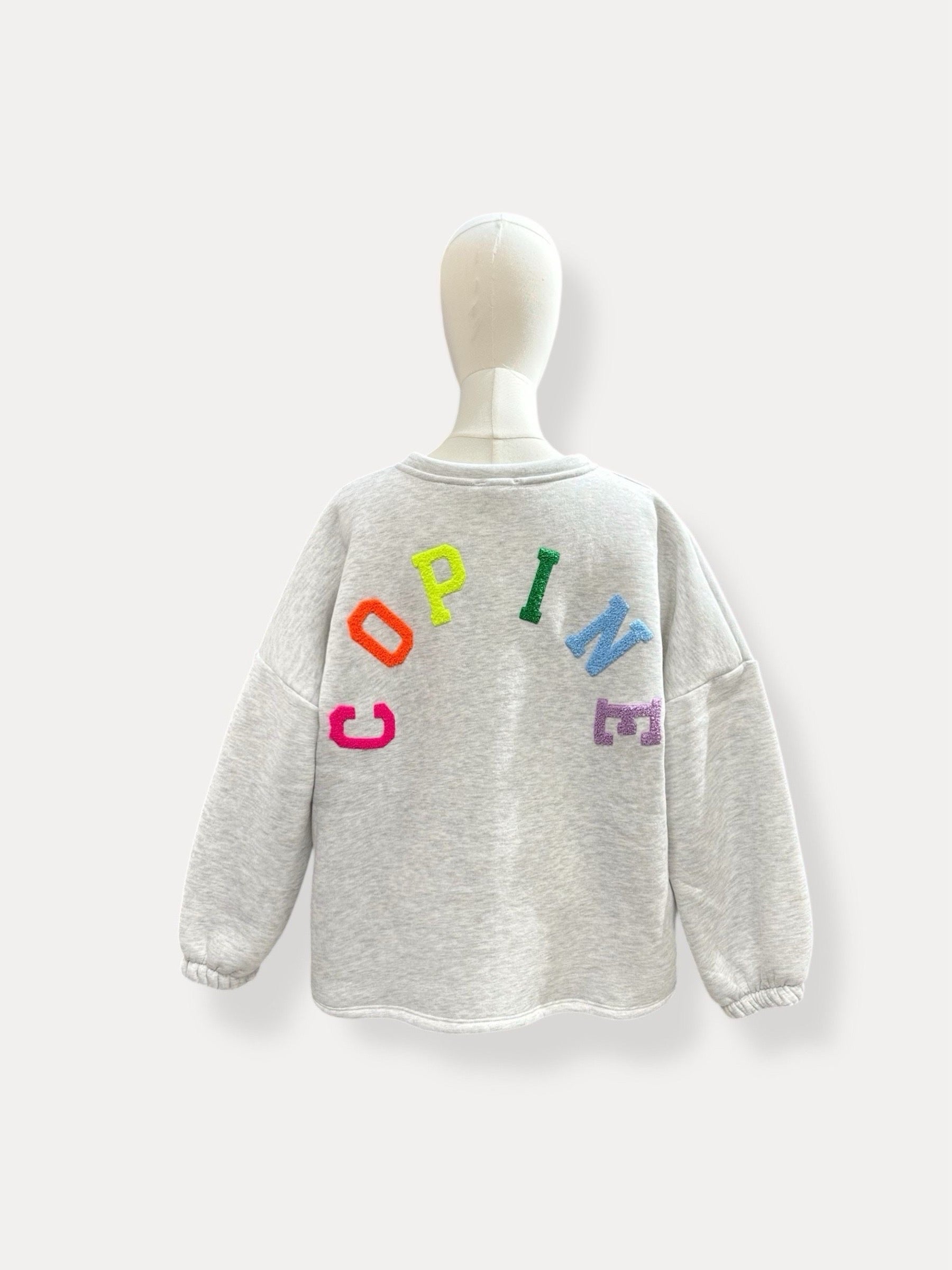 Copine sweater | grijs-multi