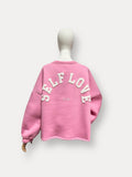 Selflove sweater | roze-wit