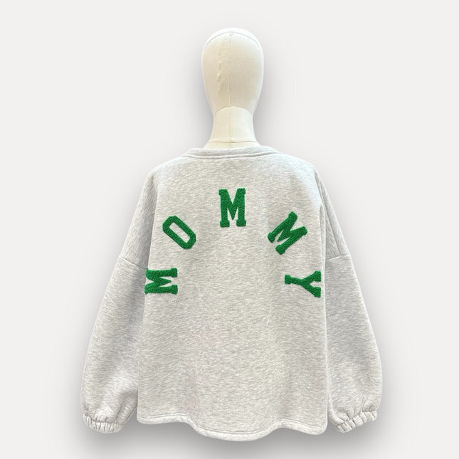 Mommy Sweater | grijs-groen