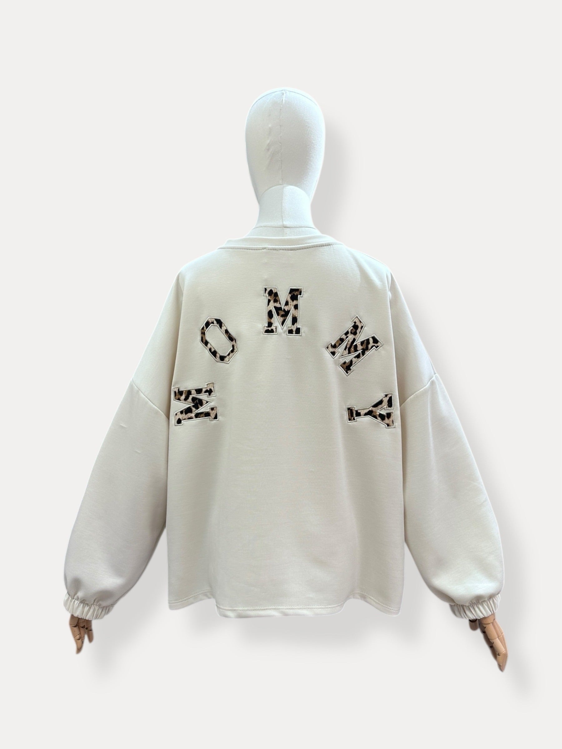 Mommy Sweater | beige-luipaard