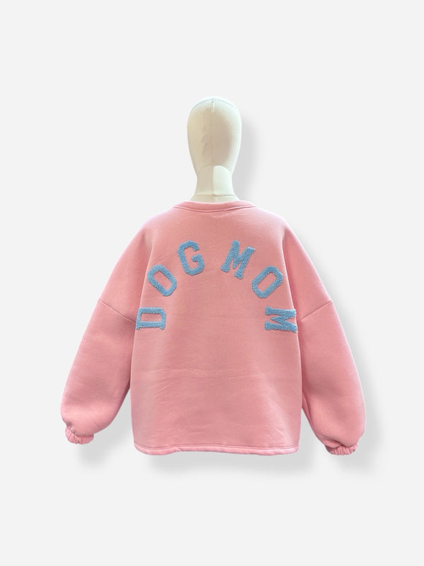Dogmom Sweater | roze-blauw