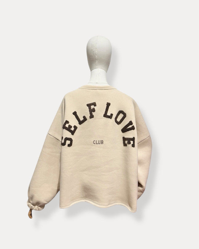 Selflove sweater | beige-bruin