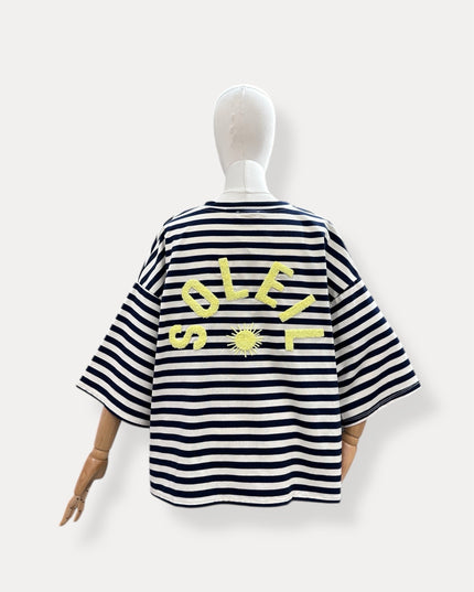 T-shirt streep Soleil | marine