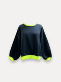 Fluo Sweater | marine-geel