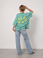 T-shirt streep Soleil | groen