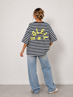 T-shirt streep Soleil | marine