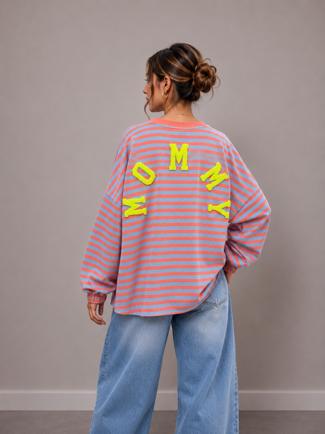 Mommy Streep Sweater | koraal-geel
