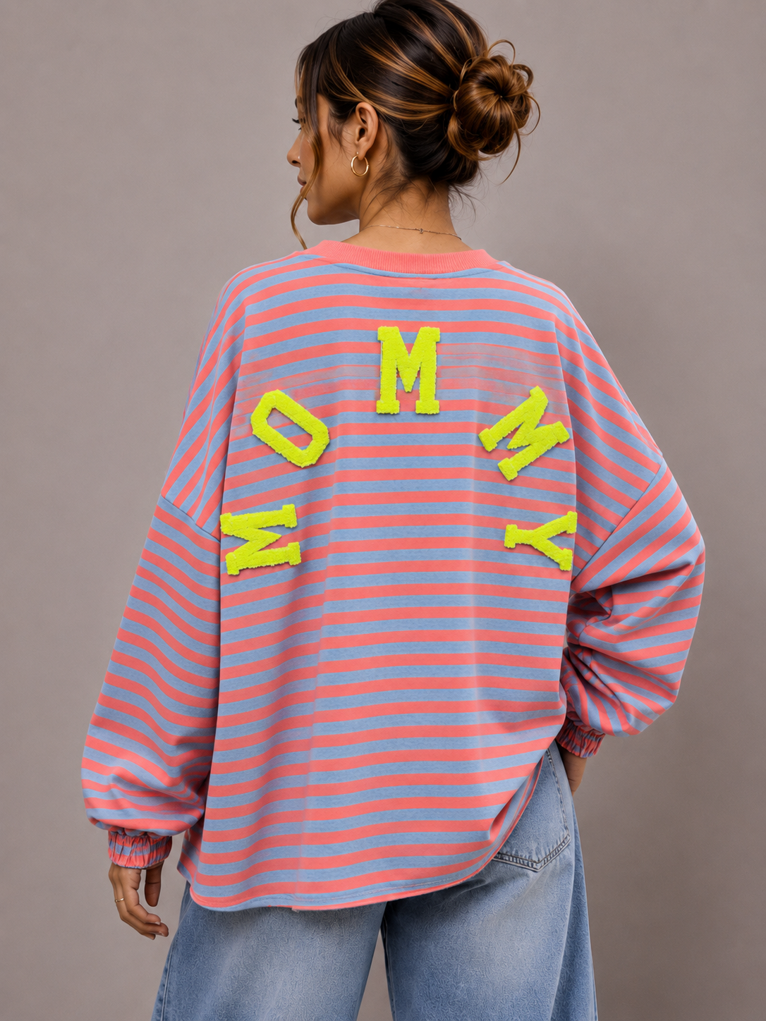 Mommy Streep Sweater | koraal-geel