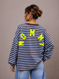Mommy Streep Sweater | bruin-blauw
