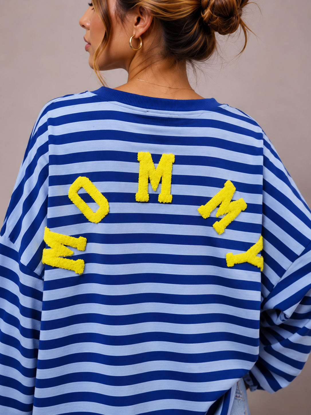 Mommy Streep Sweater | blauw-geel