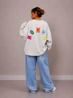 Mommy Sweater | grijs-multi