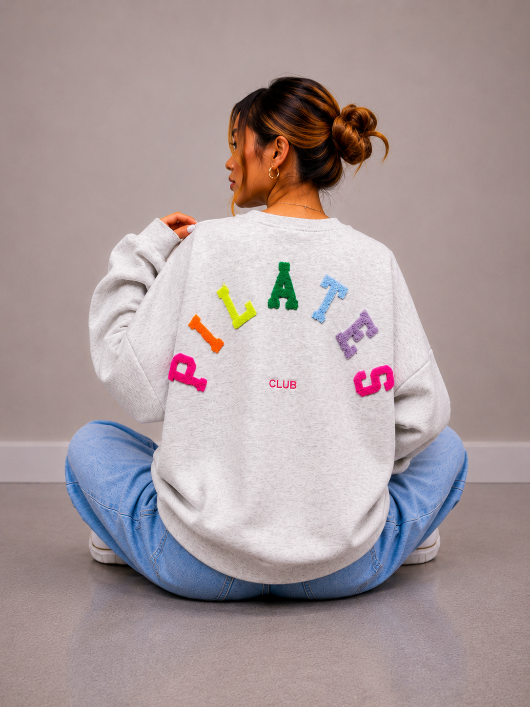 Pilates Sweater | grijs-multi