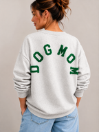 Dogmom Sweater | grijs-groen