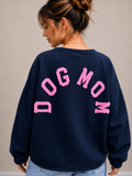Dogmom Sweater | marine-roze