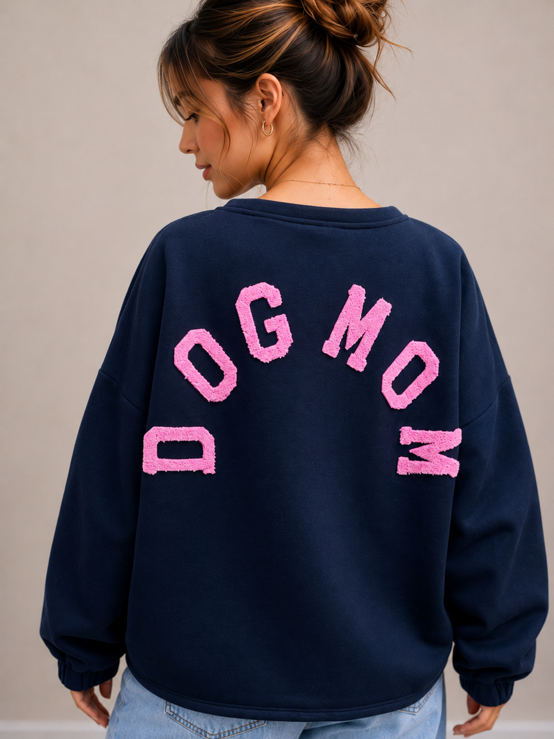 Dogmom Sweater | marine-roze