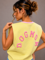 Dogmom Shirt | geel-roze