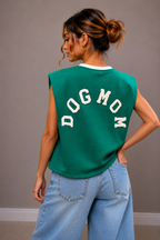 Dogmom Shirt | groen-wit