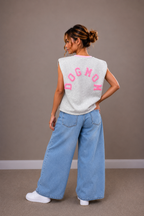 Dogmom Shirt | grijs-roze