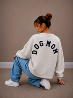 Dogmom Sweater | grijs-marine