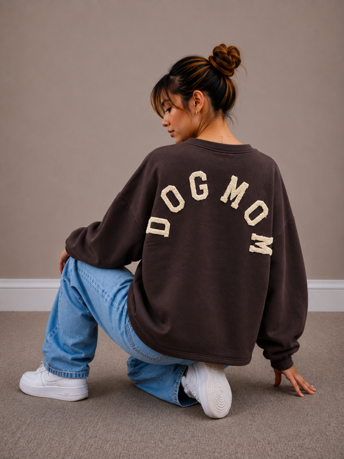 Dogmom Sweater | bruin-beige