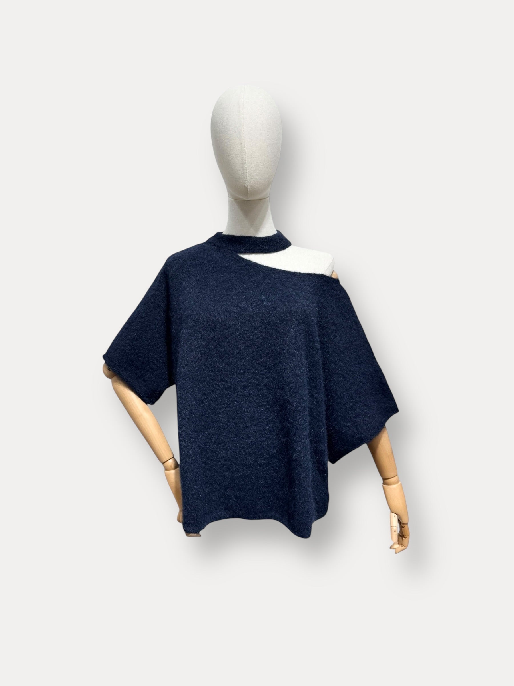 Open Hals Knit | marine