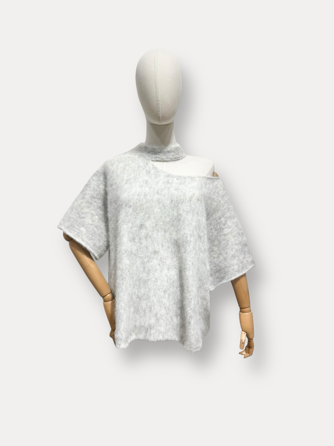 Open Hals knit | grijs