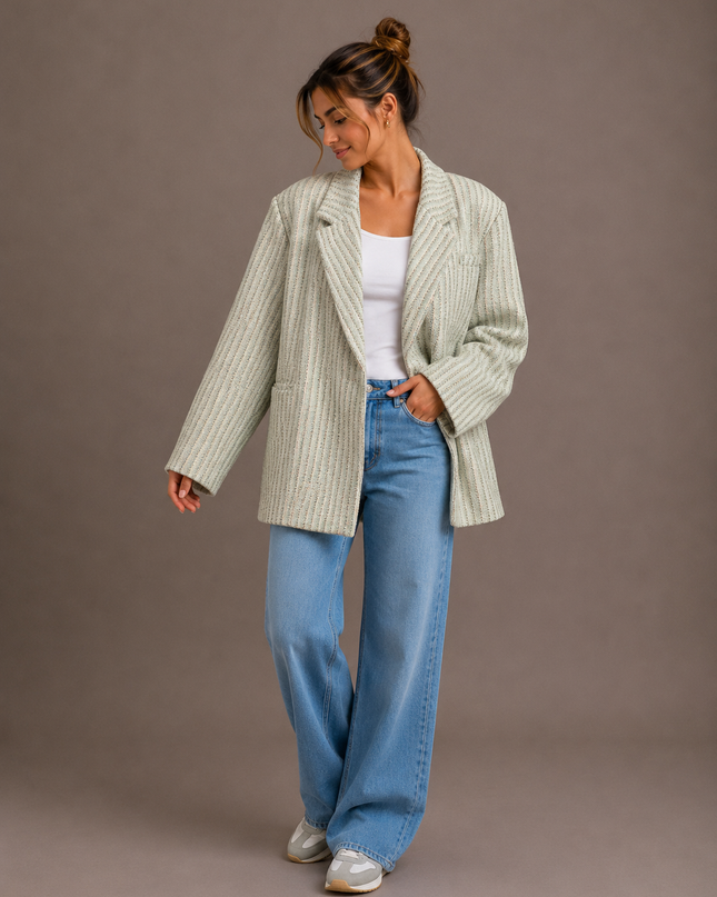 Classy oversized blazer | green