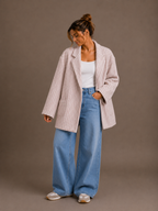 Classy oversized blazer | paars