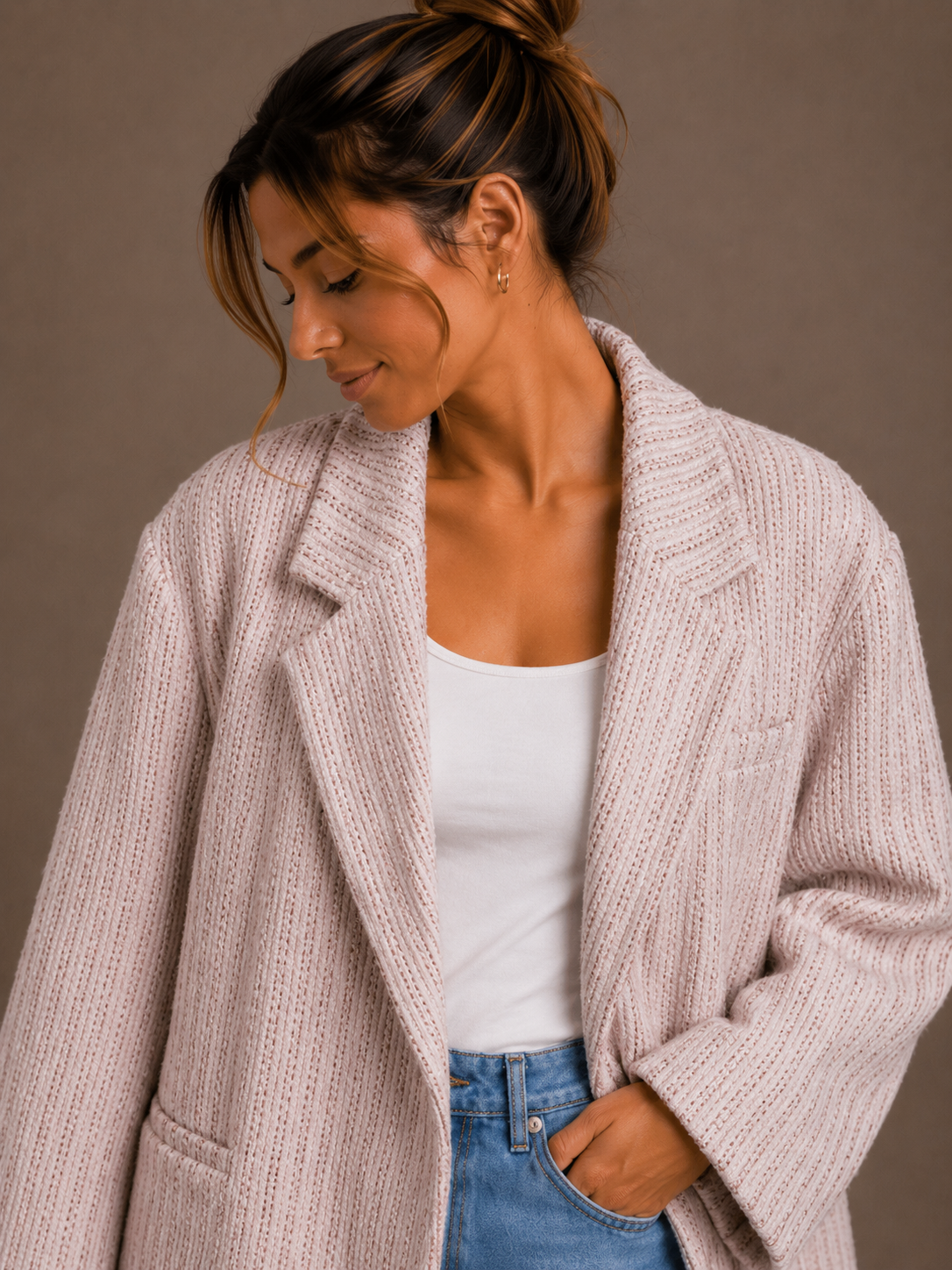 Classy oversized blazer | paars
