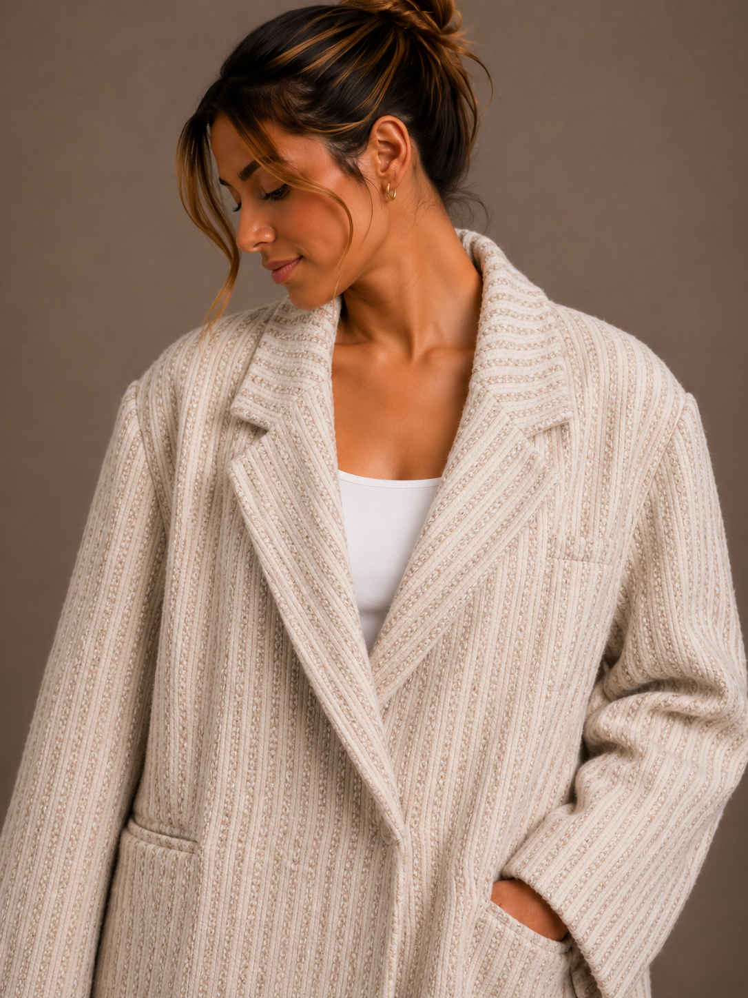 Classy oversized blazer | beige