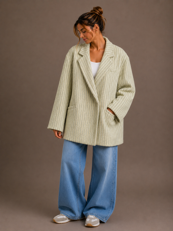 ZOË LUREX BLAZER GROEN