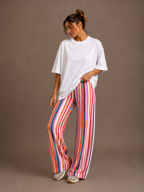 Broek Streep Multicolor