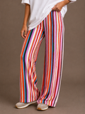 Broek Streep Multicolor