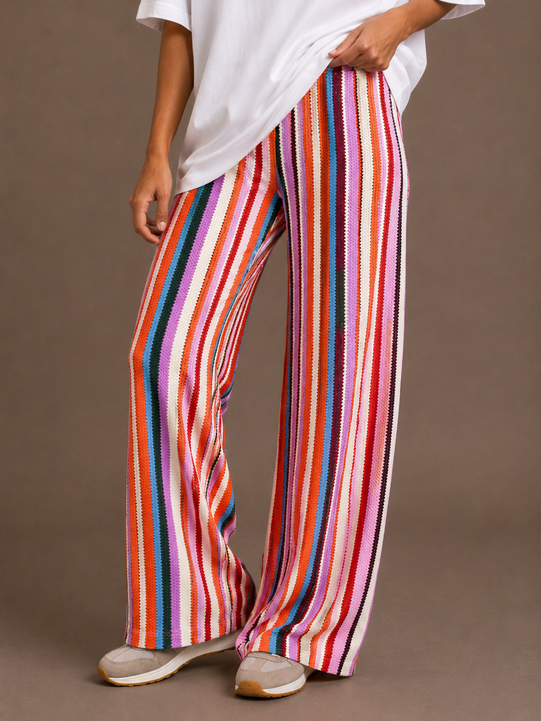 Broek Streep Multicolor